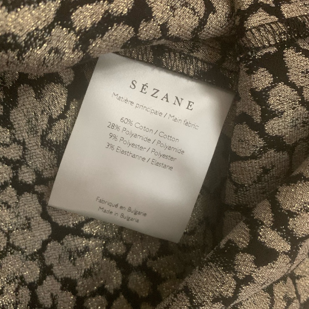 NWOT Sezane Kate Blouse Leopard Size FR 38/US 6 - Picture 7 of 8
